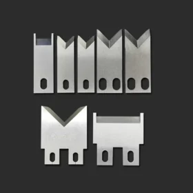 V-Shape Wire Stripping Blades – White Steel Cutting Machine Knives