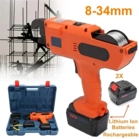 Automatic Rebar Tier – 8-34mm Electric Rebar Binding Machine with 2 Batteries